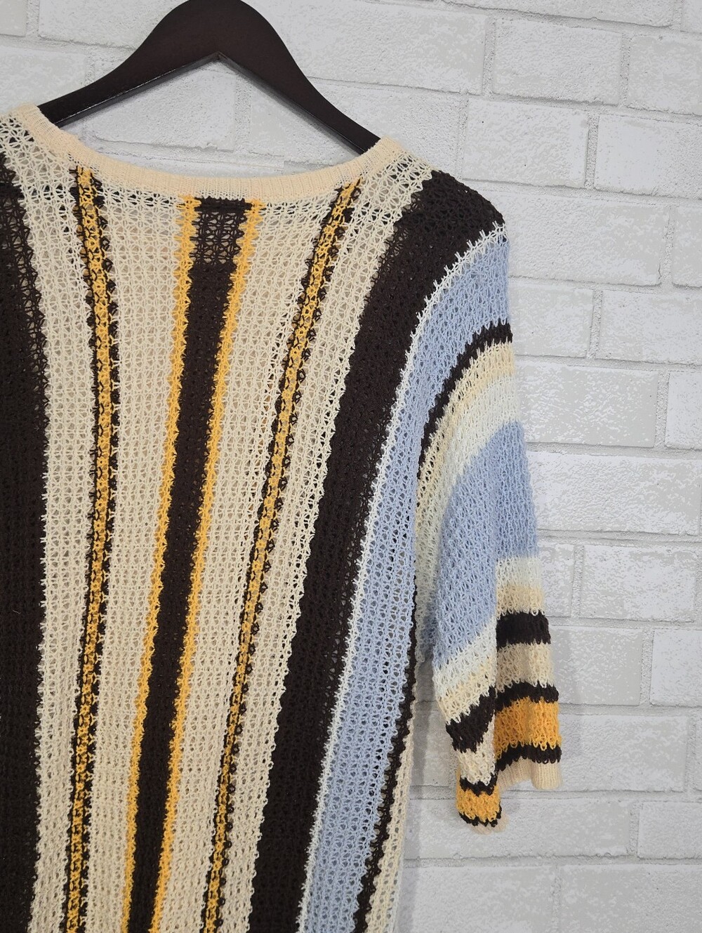 Short sleeve colorful sweater - Picture 9 of 11